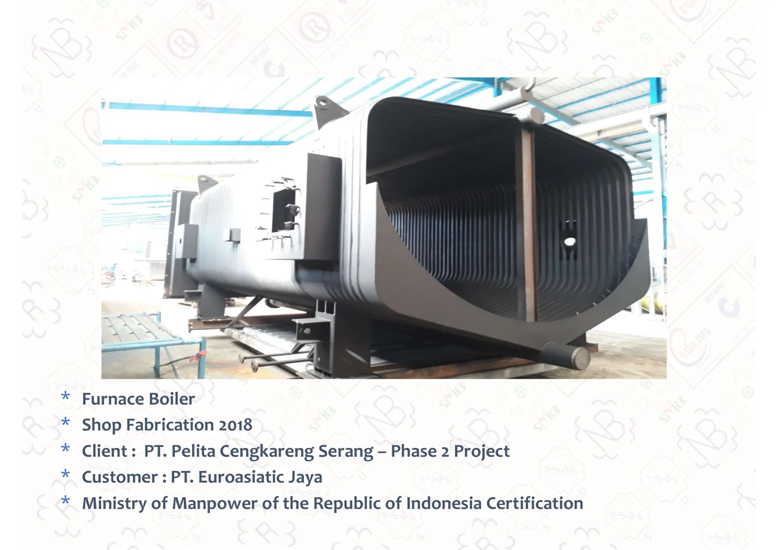 Furnace boiler — Pelita Cengkareng