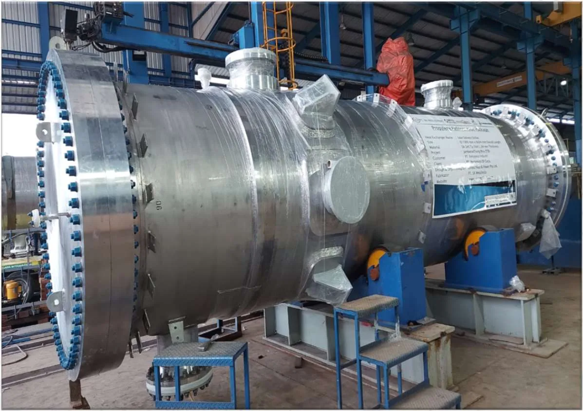 Lean Solvent Chiller — tubesheet view, ID 1900mm