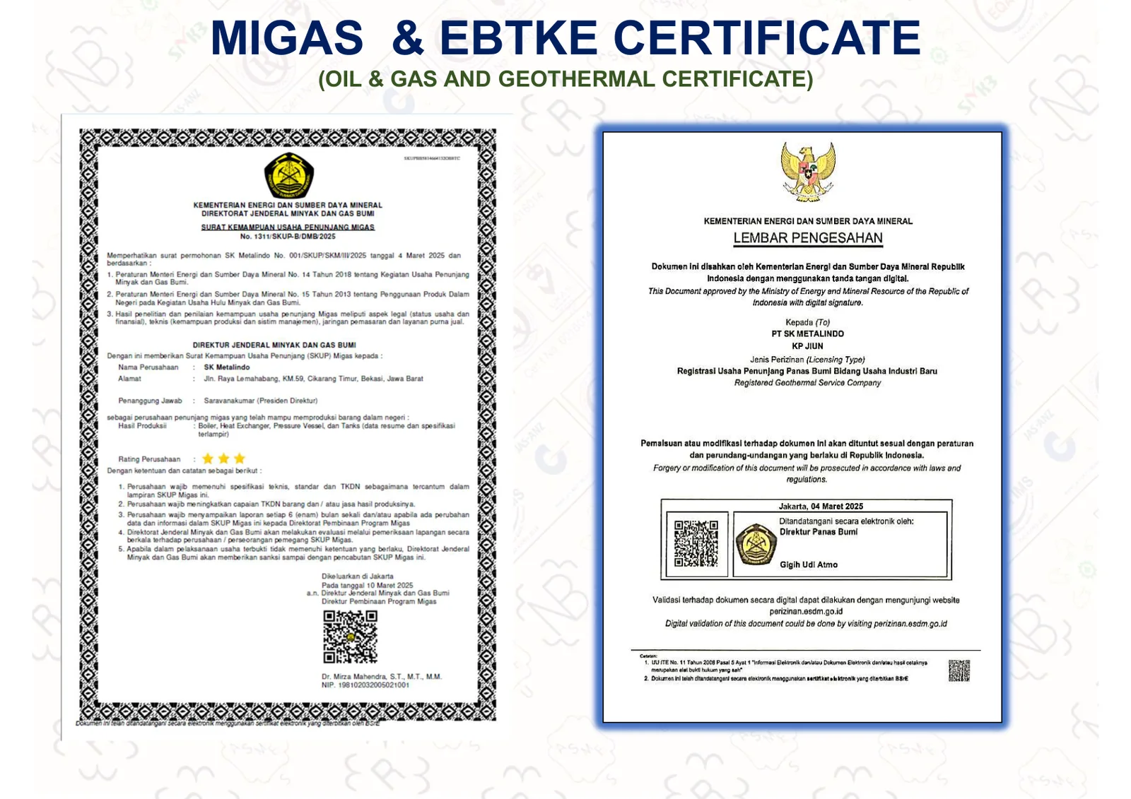 MIGAS & EBTKE Registration